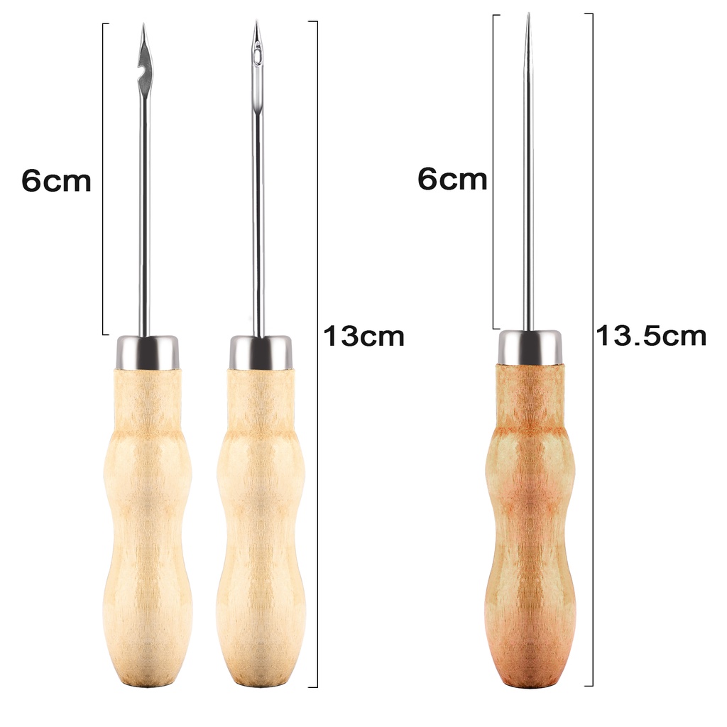 DIY Candle Làm Punch Tool Gỗ Hole Cone Crochet Handmade Khoan DIY Craft Stitch Punch Công cụ làm nến