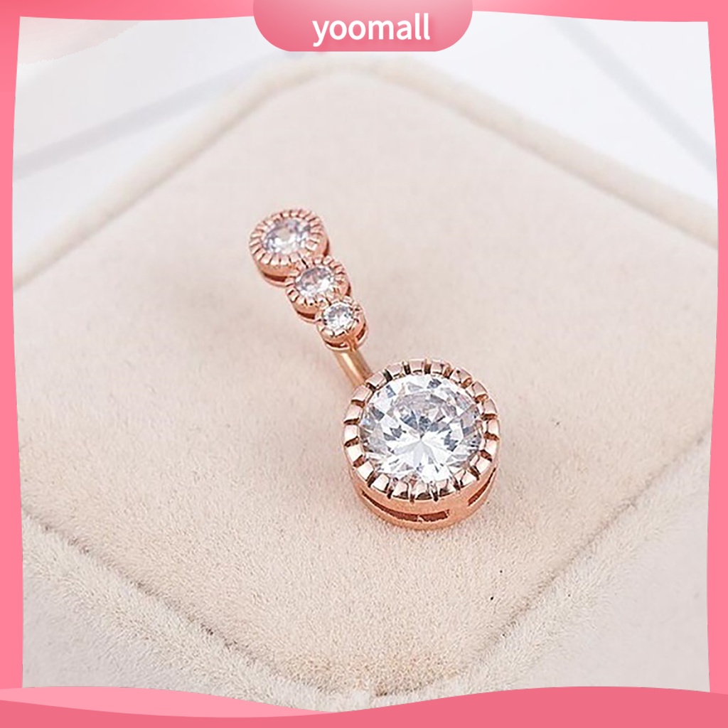 Khuyên Rốn Đính Đá Zircon Thời Trang Cho Nữ