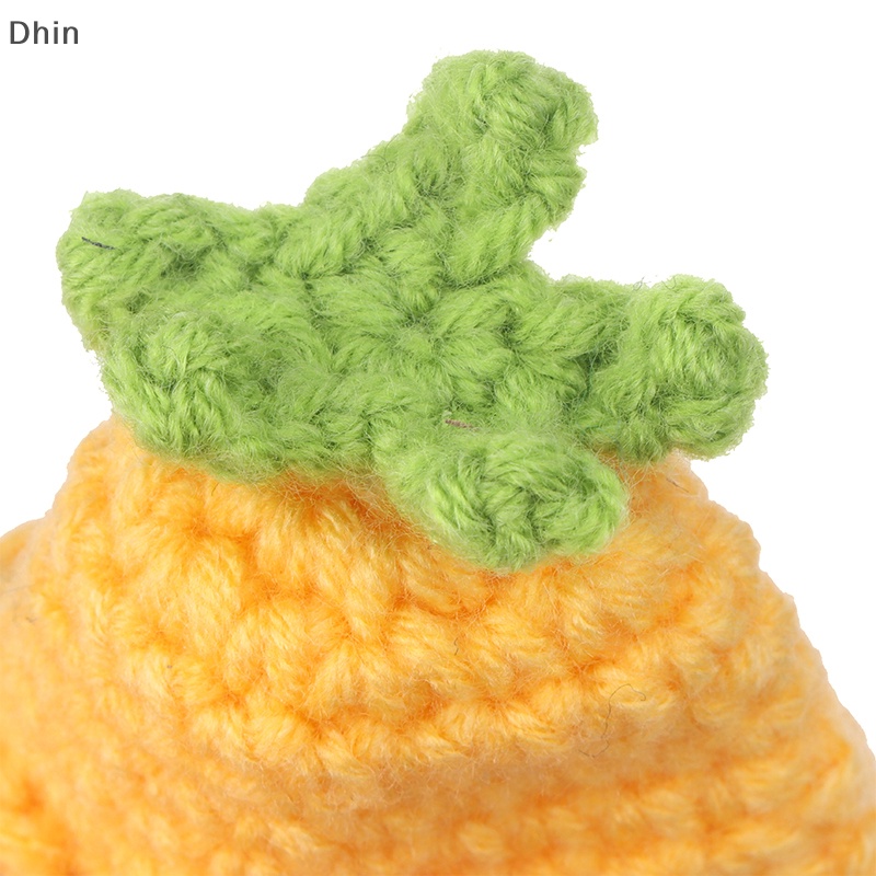 [Dhin] 1Pc Mini Cute 1:12 Dollhouse Miniature Knitted Hat Cartoon Animals Cap Rabbit Mouse Hamster Doll Decor Toy Pet Decor COD