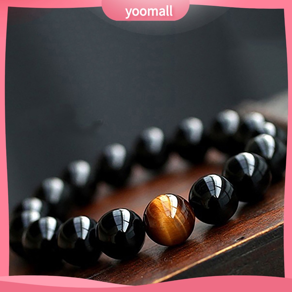 Vòng Tay Chuỗi Hạt Đá Mắt Hổ Tự Nhiên Phong Cách Vintage