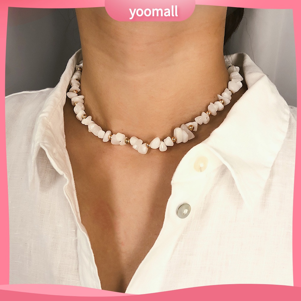 Vòng Cổ Choker Đính Đá Phong Cách Bohemian Thời Trang Đi Biển Mùa Hè Dành Cho Nữ