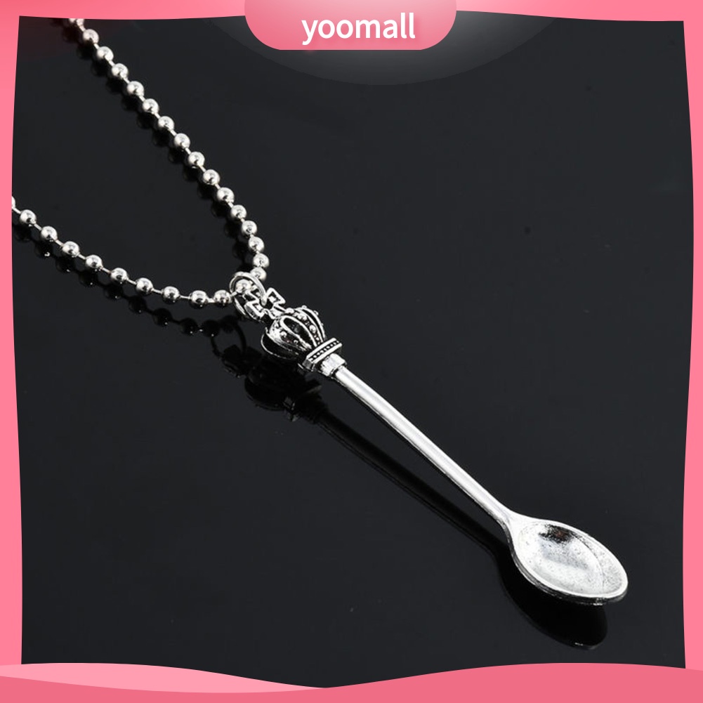 Vòng cổ Hợp Kim Mặt Hình Muỗng Trà / Vương Miện Mini Thời Trang Cho Nữ