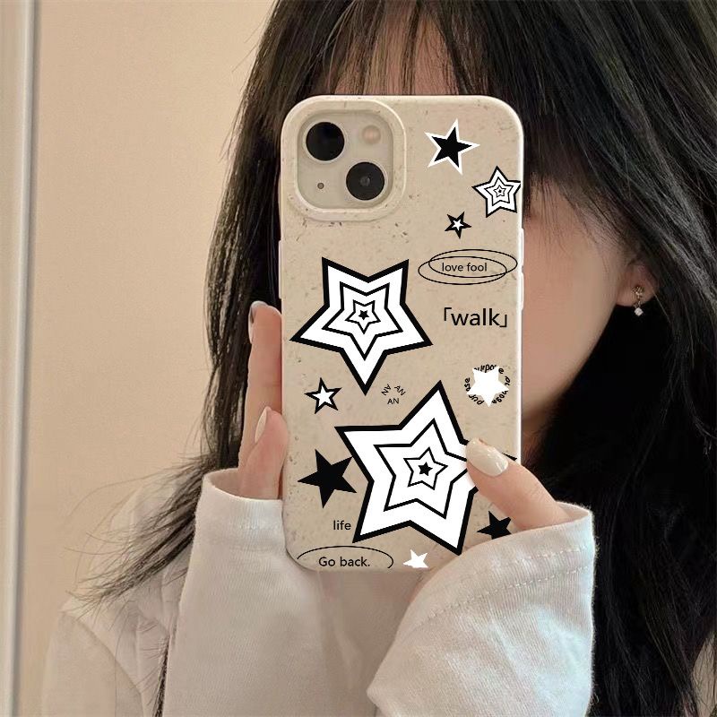 Ốp Điện Thoại Mềm Chống Sốc Ba Lớp Đơn Giản Cho Iphone max87 14proplus 12 13 11 B1RO