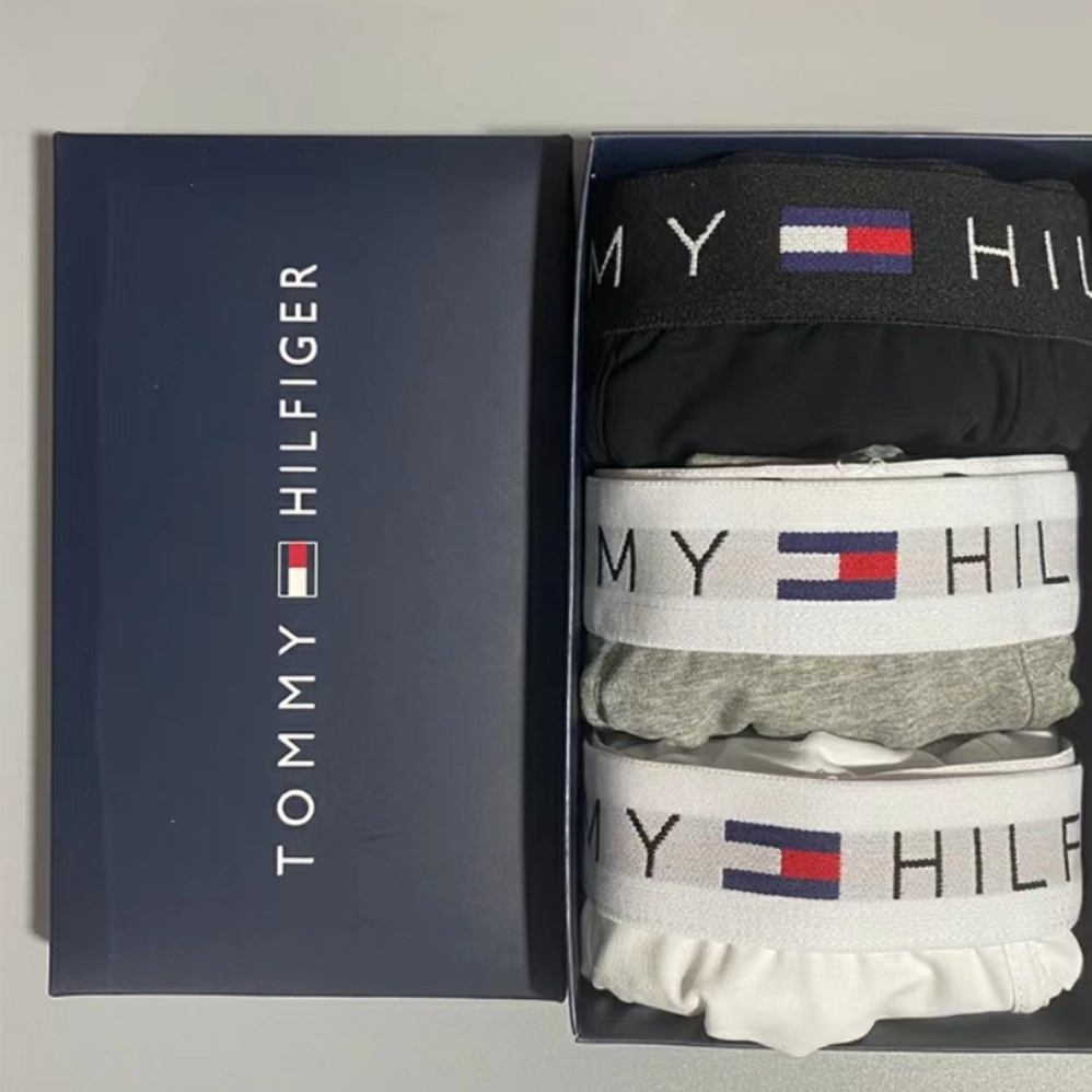 Quần Lót tommy tommy tommy tommy tommy tommy Chất Liệu Cotton Nguyên Chất Thoáng Khí Chống Vi Khuẩn Bốn Góc Màu Đỏ Cho Nam