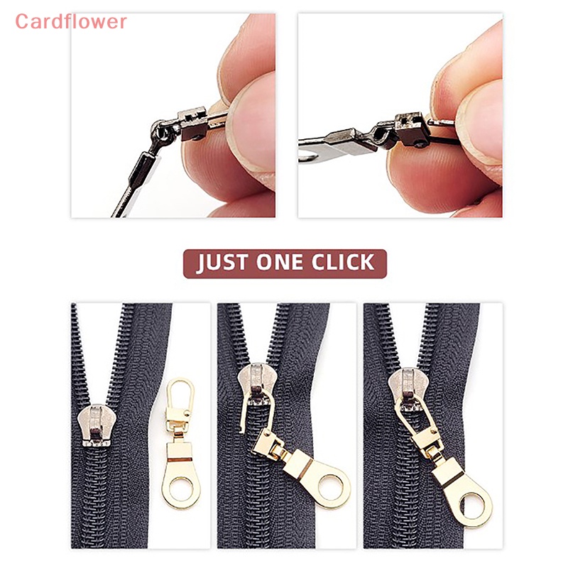 Bộ 5 Đầu Khóa Kéo Thay Thế Bằng Kim Loại Cho Ba Lô / Ví Có Thể Tháo Rời