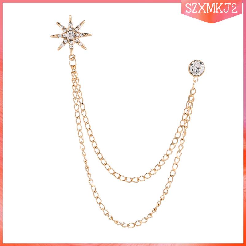 Trâm Cài Áo Hình Bông Tuyết Phong Cách Retro Cho Nam