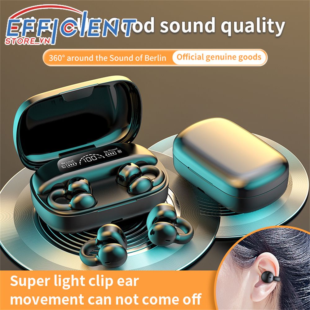 Tai nghe không dây tương thích Bluetooth Q7 5.3 Màn hình kỹ thuật số Tai nghe không đau tai Tai nghe công nghệ cao Tuổi thọ pin dài Treo dẫn truyền qua xương tai Treo tai hiệu quả.store vn