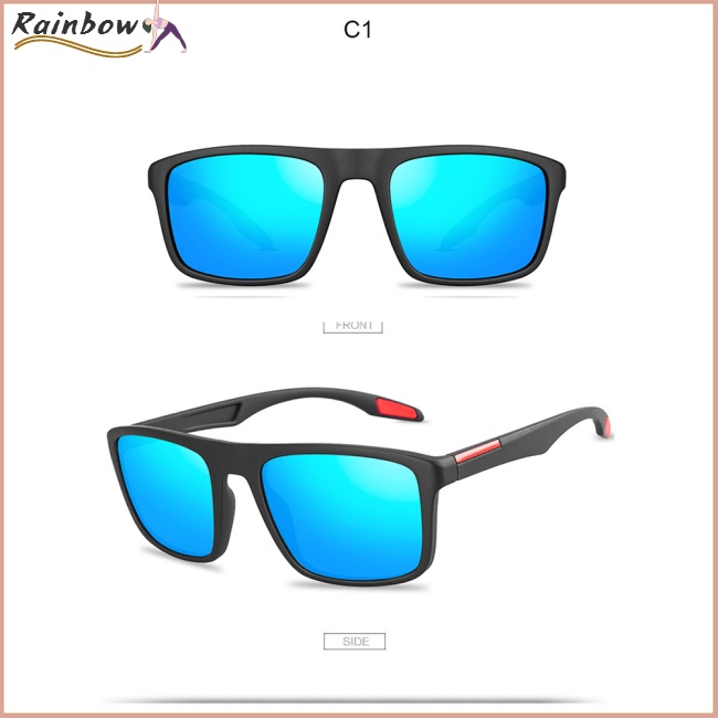 Kính Chống Nắng Phân Cực Mặt Vuông Gọng Nhựa Phong Cách Vintage Thời Trang Cho Nam