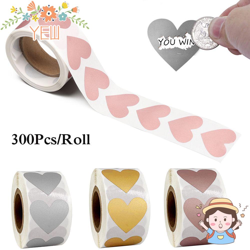 Set 300 Tấm Thẻ Ghi Chú Họa Tiết Trái Tim Độc Đáo Trang Trí Tiệc Cưới