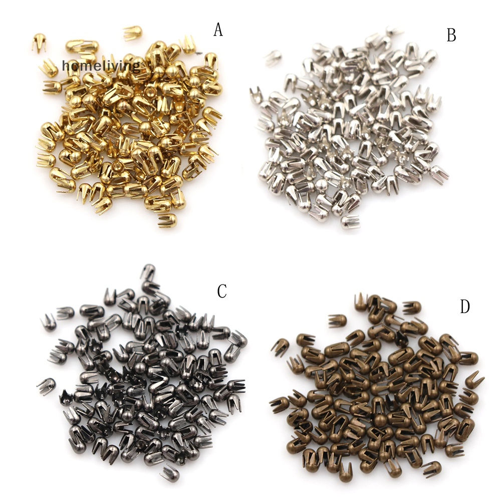 Set 100 Khoá Kim Loại Mini Làm Đồ Thủ Công Kích Thước 2mm