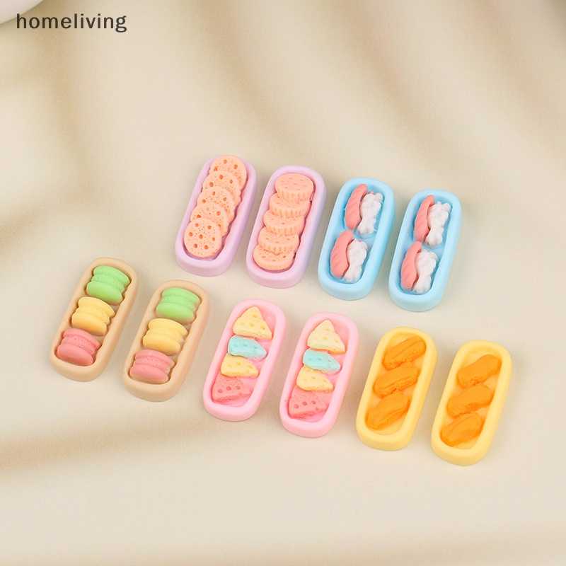 Bộ 10 Bánh Quy Macaron Giả Bằng Resin Dễ Thương Trang Trí Sổ Tay DIY