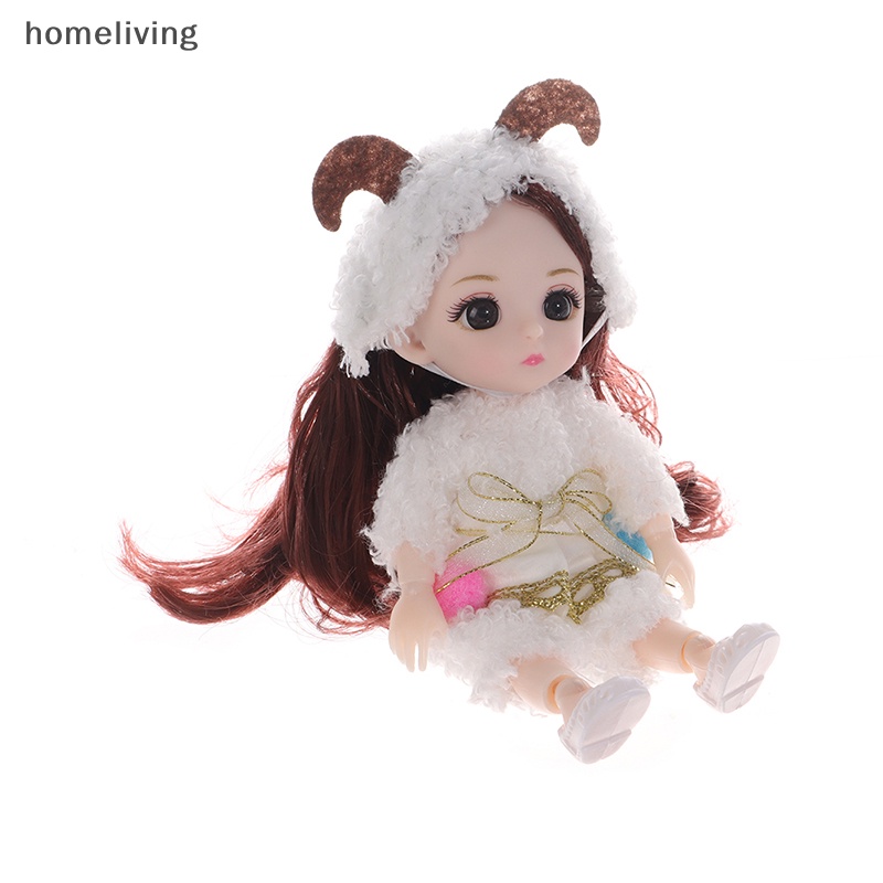Búp Bê Mini 17cm Có Khớp Chuyển Động Xinh Xắn