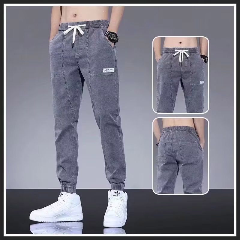 Quần Jean Dài Dáng Rộng Đơn Giản Chất Lượng Cao Cho Nam