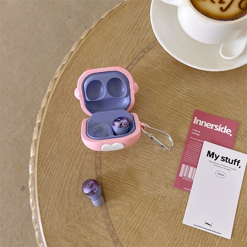 For Samsung Galaxy Buds2 Pro / Buds 2 / Buds Pro / Buds Live Case Protective Cat Cute Cartoon Covers Bluetooth Earphone Shell Headphone Portable