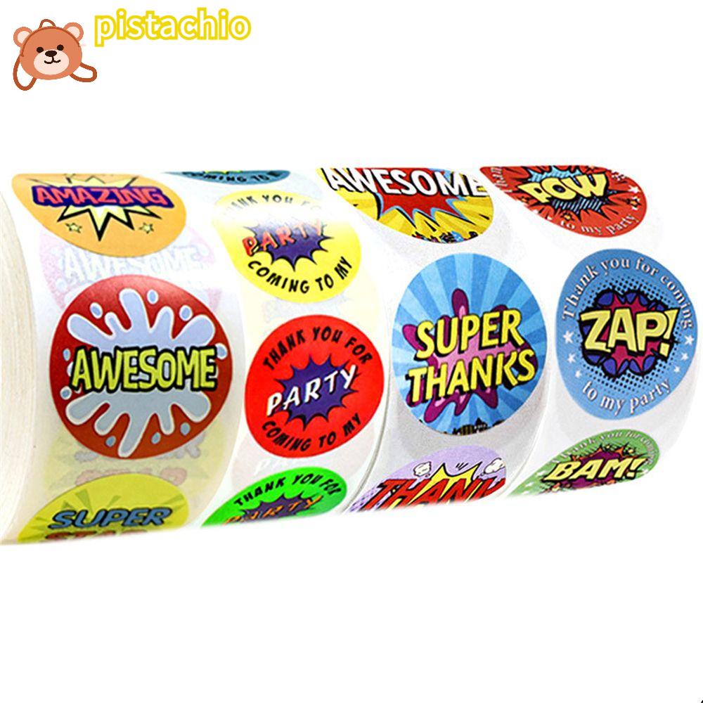 Nhãn Dán Trang Trí Sổ Tay / Nhật Ký In Chữ Thank You Độc Đáo