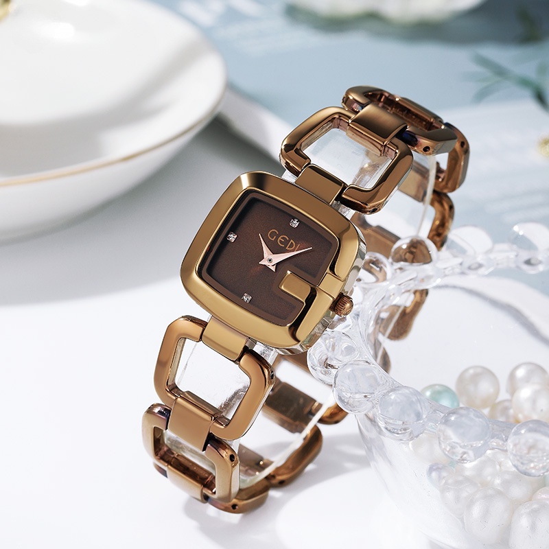 Đồng Hồ Đeo Tay Bằng Hợp Kim Cao Cấp Kiểu Dáng Sang Trọng Dành Cho Nữ