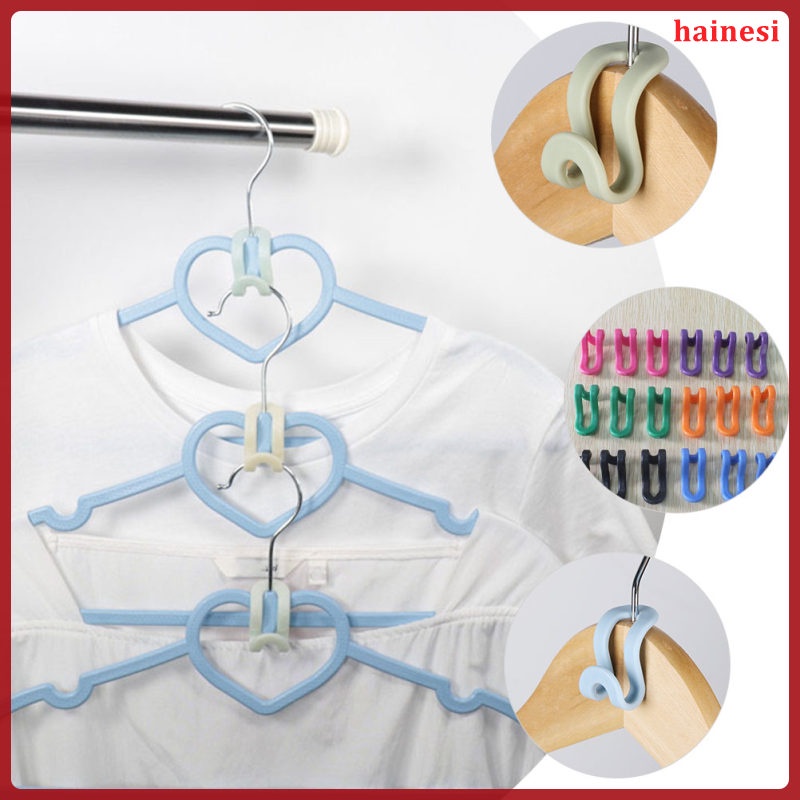 Set 24 Móc Nhựa Treo Quần Áo Tiết Kiệm Không Gian