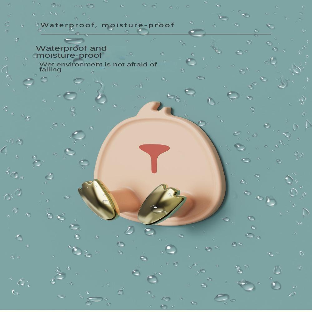 Giá Đỡ Phích Cắm Điện Dán Tường Đa Năng Bằng ABS Kiểu Hoạt Hình Không Đục Lỗ