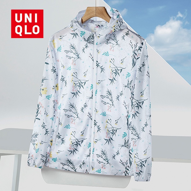 Áo Khoác Chống Nắng Uniqlo Họa Tiết Rằn Ri Siêu Mỏng Thoáng Khí Thời Trang Mùa Hè Cho Nữ UPF50 +