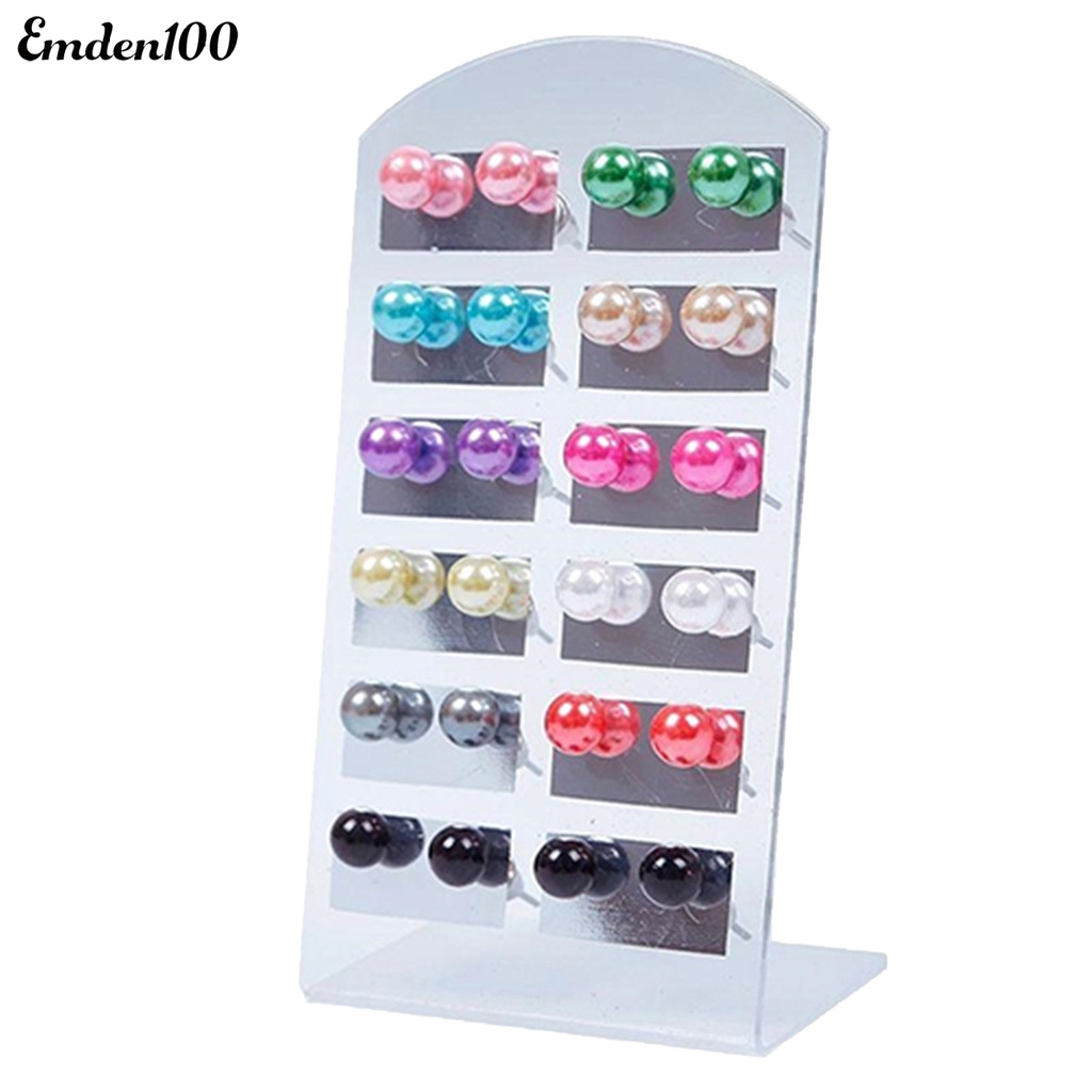 Set 12 Cặp Bông Tai Ngọc Trai Giả Thời Trang Nữ