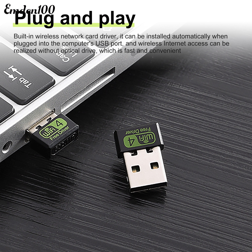 Thẻ Mạng Không Dây Tốc Độ Cao 150Mbps RTL8188 USB Kèm Ăng Ten Định Hướng Omni