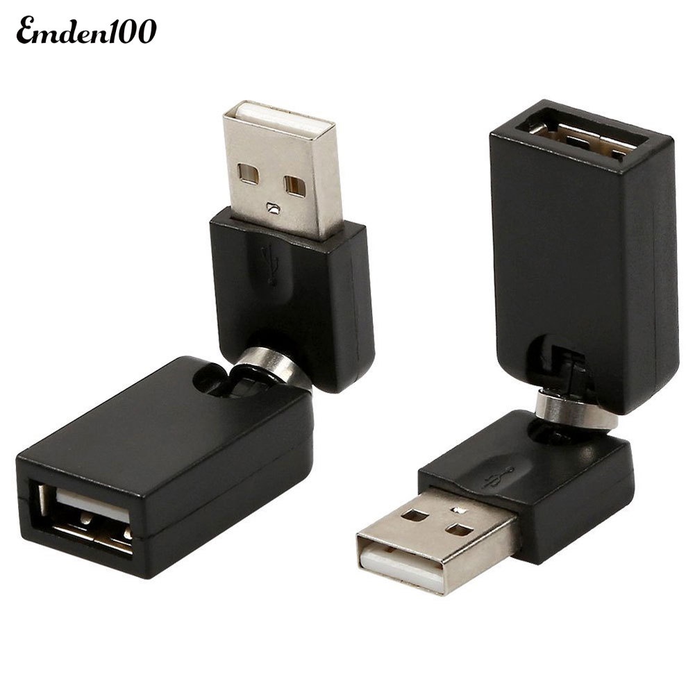 Dây Cáp Chuyển Đổi Đầu Đực Sang Đầu Cái Xoay 360 Độ USB 2.0
