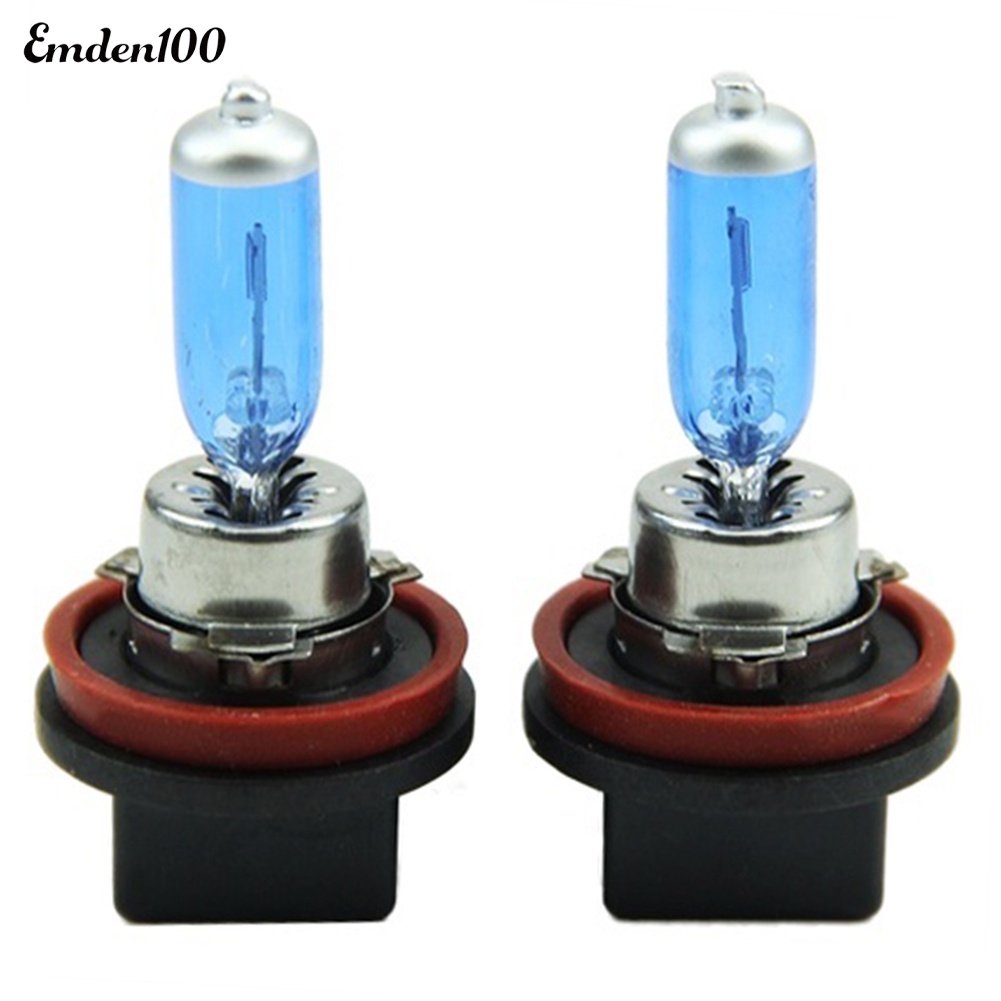 Bộ 2 Bóng Đèn Xenon H11 100W Ánh Sáng Trắng Cho Xe Hơi