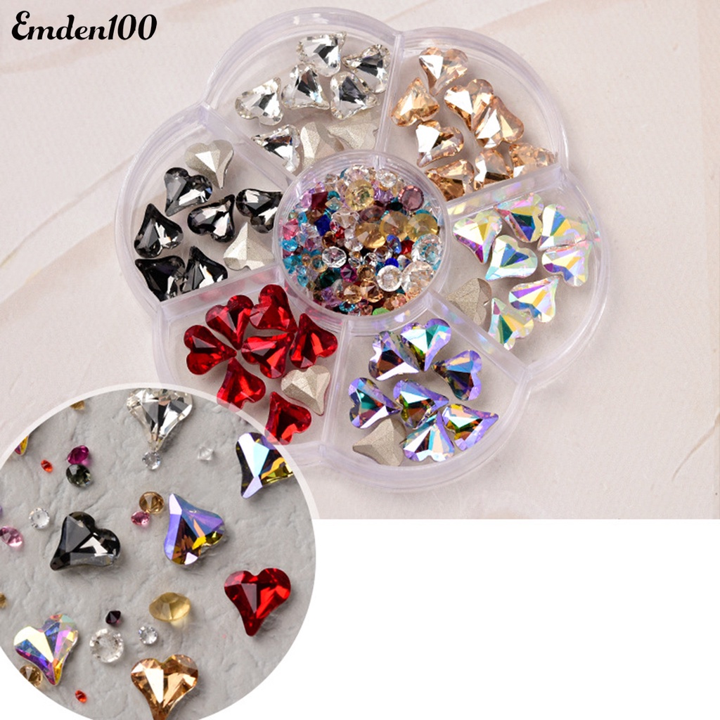 1 Hộp Phụ Kiện Đính Trang Trí Móng Tay 3D Dễ Thương