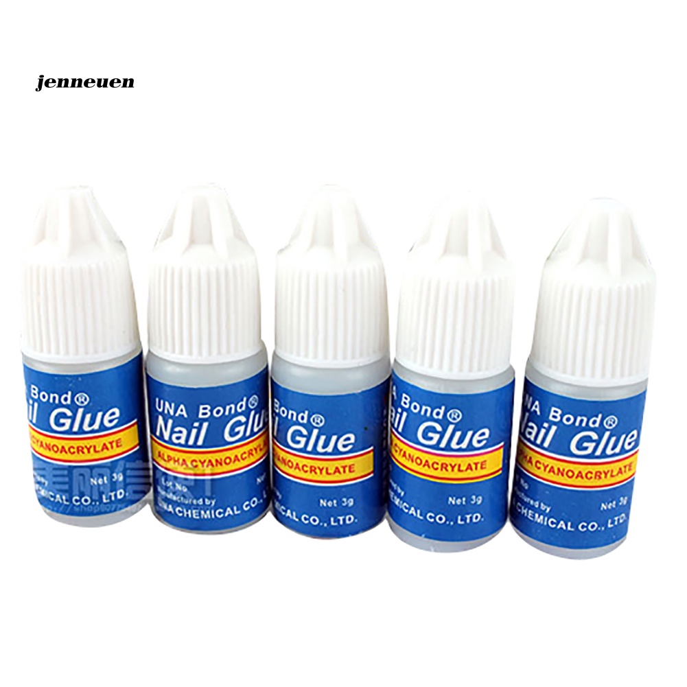 Bộ 5 Keo Dán Móng Tay Trong Suốt Bằng Acrylic Chuyên Dụng DIY