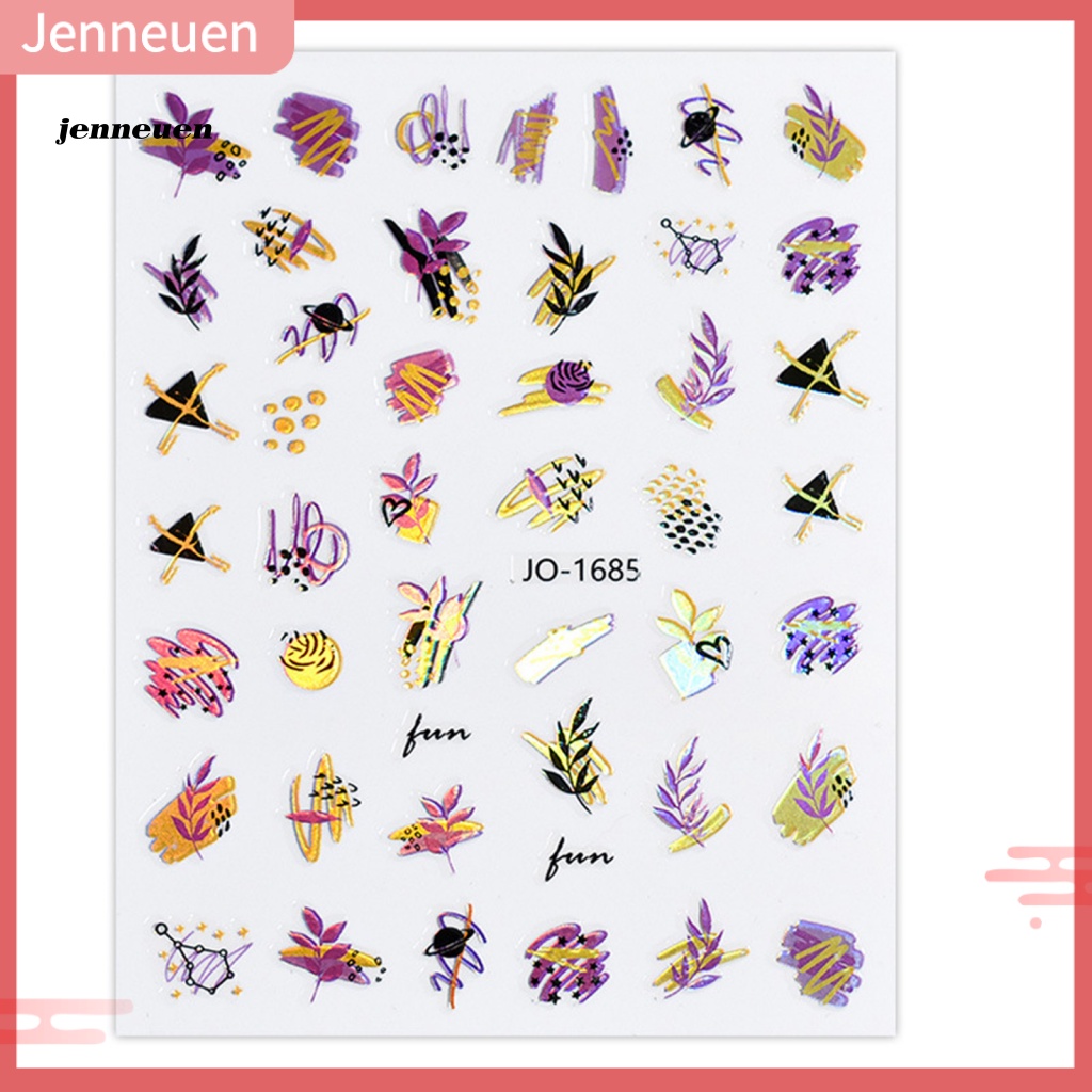 Miếng Dán Trang Trí Móng Tay Họa Tiết Tinh Tế Dễ Dàng Tẩy Rửa