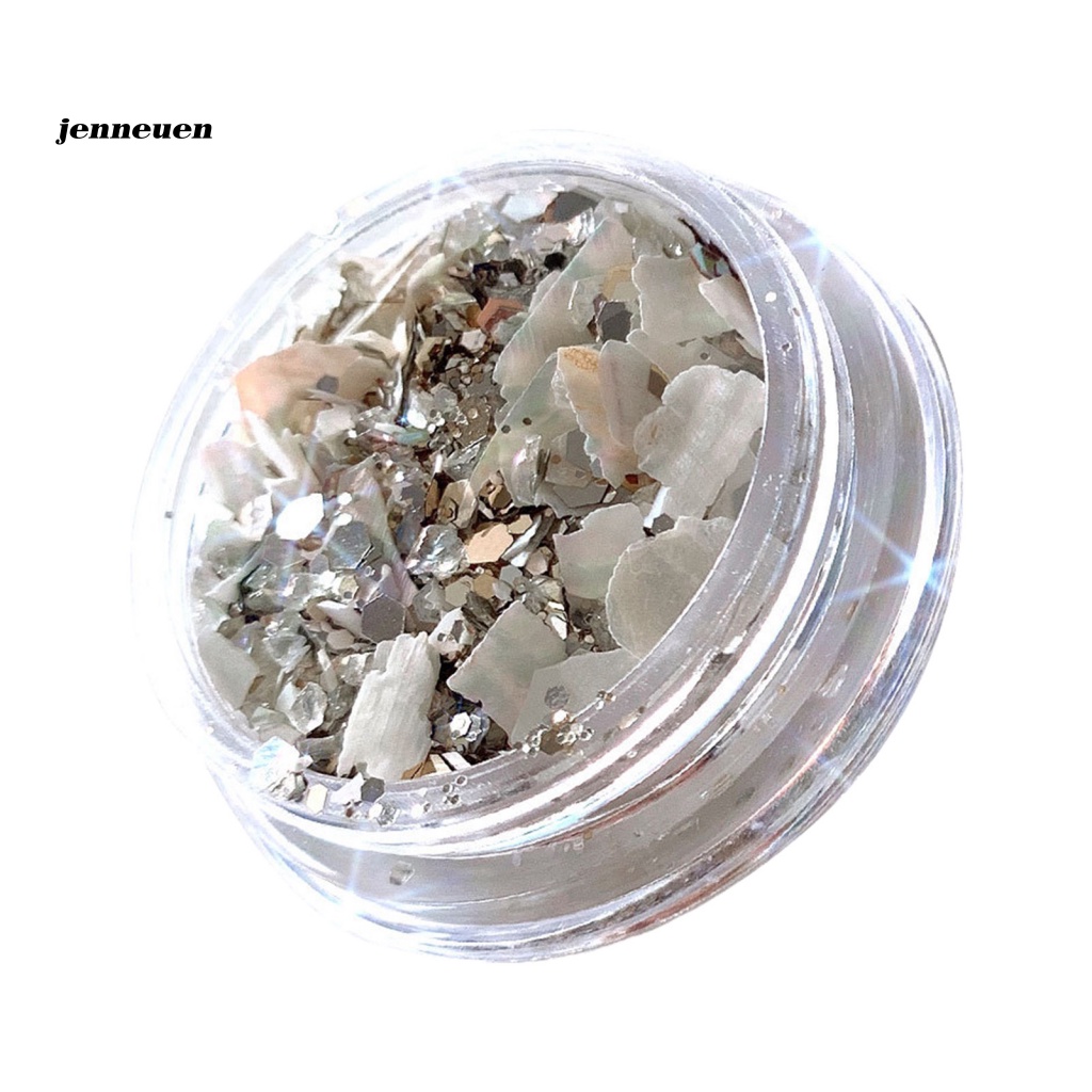 1 Hộp Phụ Kiện Trang Trí Móng Tay Hình Vỏ Sò Lấp Lánh