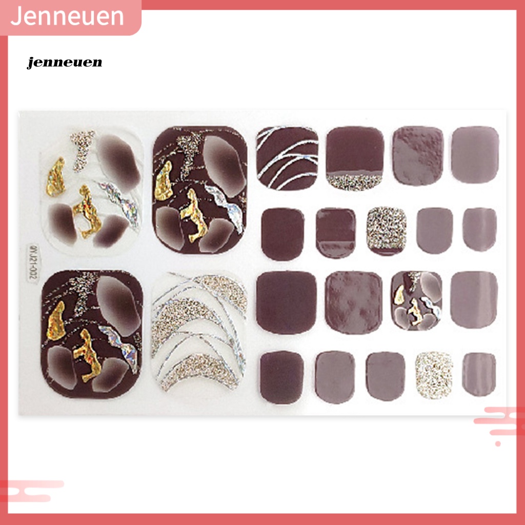 1 Bộ Miếng Dán Móng Chân Chống Trầy DIY Dành Cho Nữ