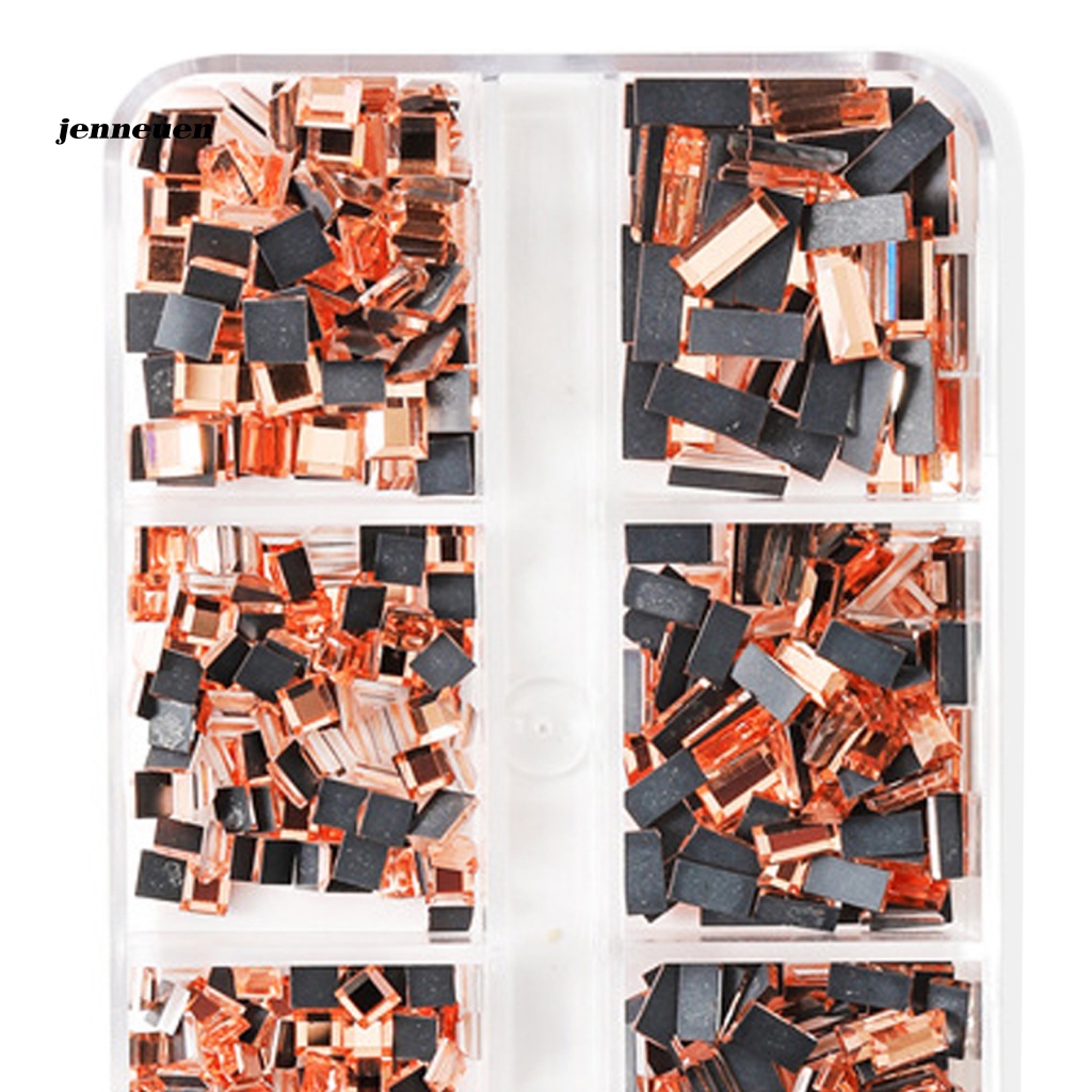 1 Hộp Hạt Pha Lê Nhiều Màu Trang Trí Móng Tay