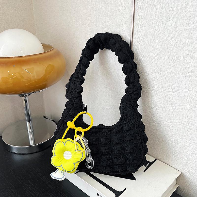 Phụ nữ túi đeo vai đám mây túi dưới cánh tay xếp ly túi tote thường túi xách rắn