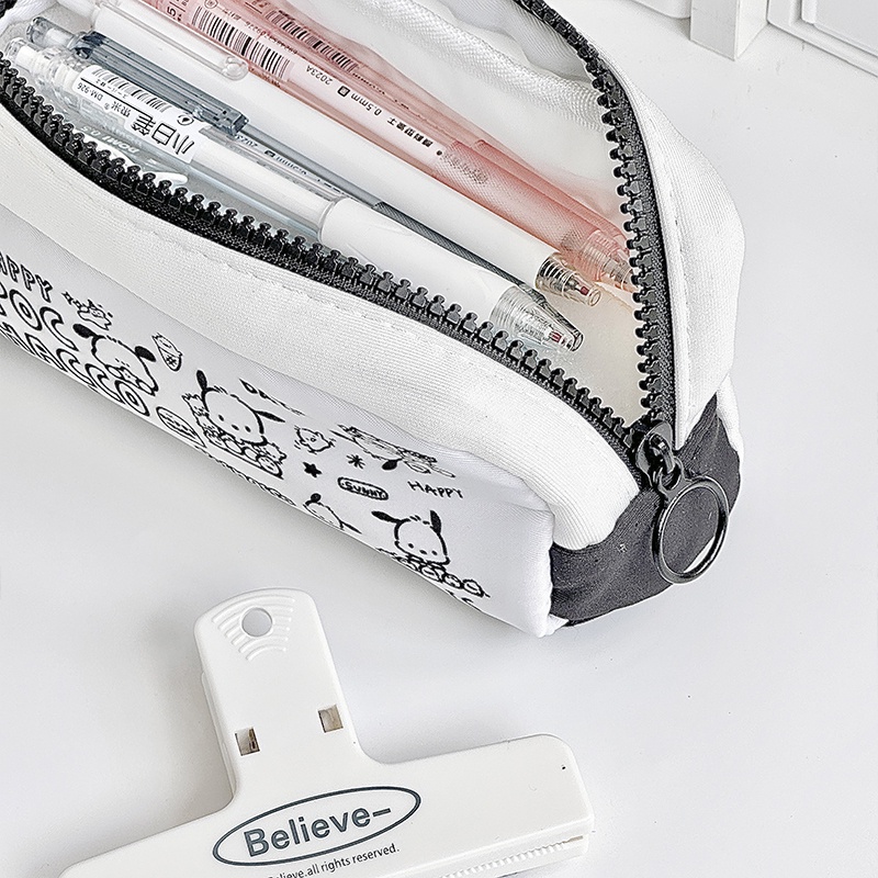 Túi Đựng Bút Chì Hai Ngăn Sức Chứa Lớn Hình Thú Nhồi Bông Hoạt Hình Pachacco Dễ Thương