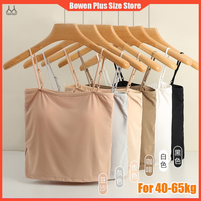 Áo Lót Lụa Hai Dây Có Mút Đệm Ngực Size M-XL Cho Nữ 40-65kg