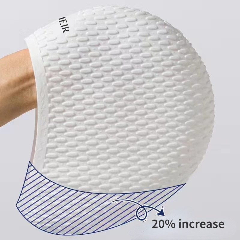 Mũ Bơi Silicone Co Giãn Chống Thấm Nước Bảo Vệ Tai