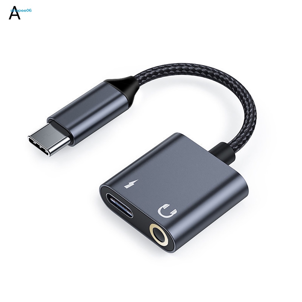 Cáp Chuyển Đổi Âm Thanh Đầu Type-C 2 Trong 1 Sang 35mm Cho Điện Thoại Di Động