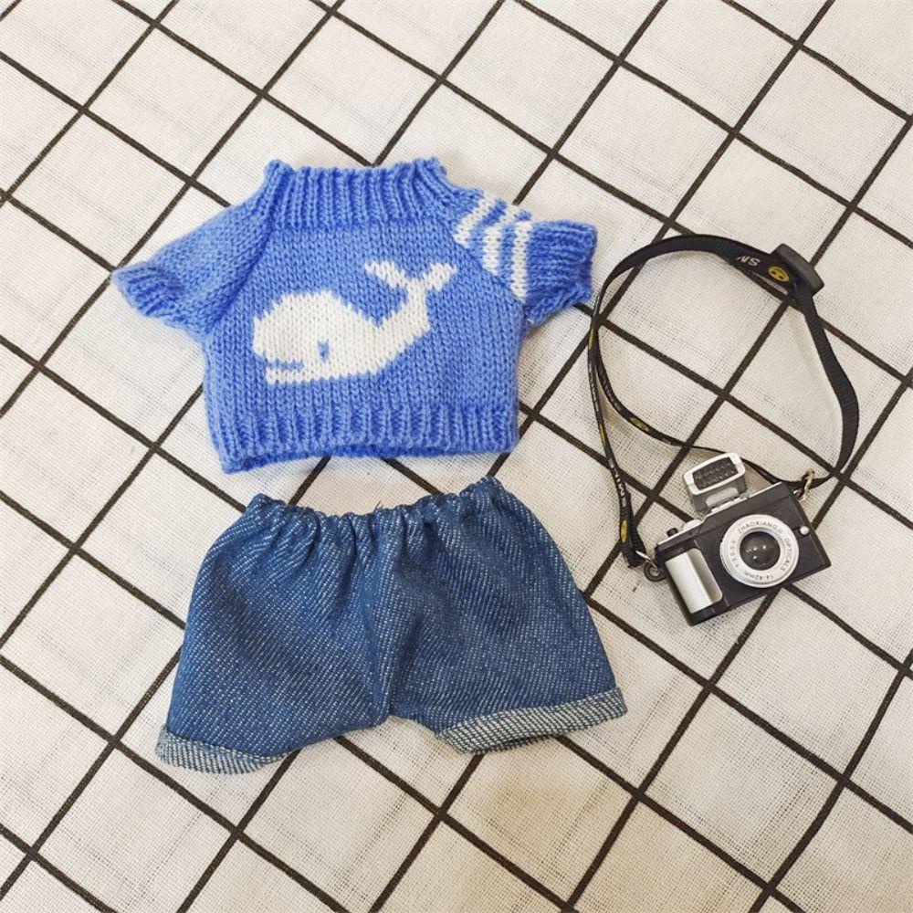 Bộ Áo Hoodie Cotton 20cm + Quần Sooc Thời Trang Xinh Xắn Chất Lượng Cao Cho Búp Bê