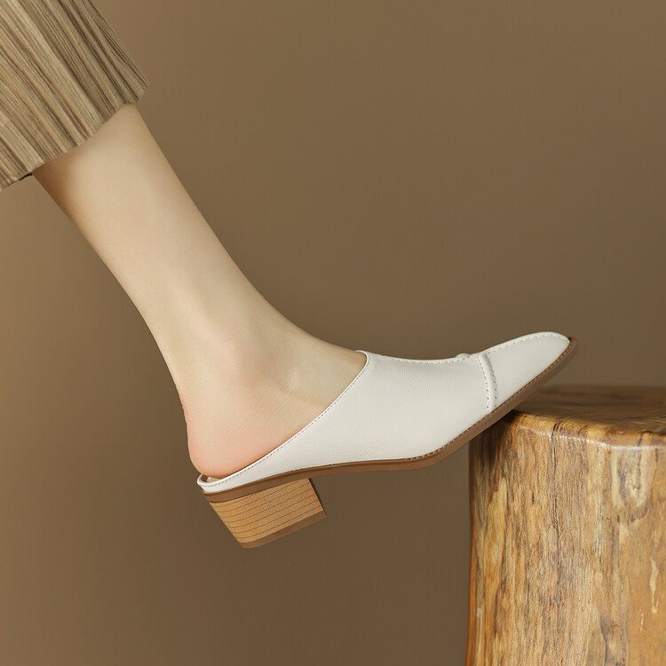 Giày Sandal Cao Gót Mũi Nhọn Phong Cách Hàn Quốc Cho Nữ Size 35-40