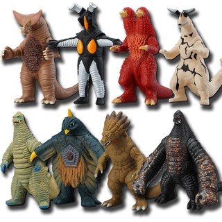 Hàng sẵn có Đồ chơi quái vật cao su mềm Bellia Elia King Jeton Baltan Starman Monster Toy Godmora Gerton Ultraman Monster Godzilla Hình Đồ chơi Mô hình QAQA