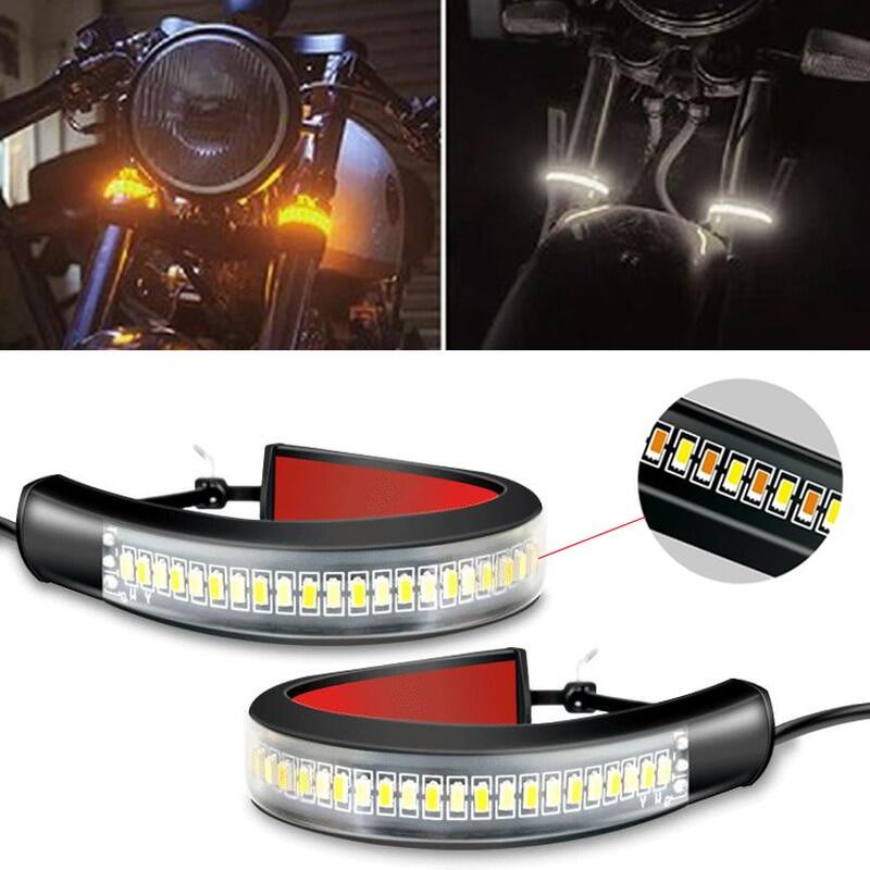 Đèn LED Tín Hiệu 3014 SMD Hai Màu Sắc 12V Thông Dụng Gắn Đuôi Xe Máy