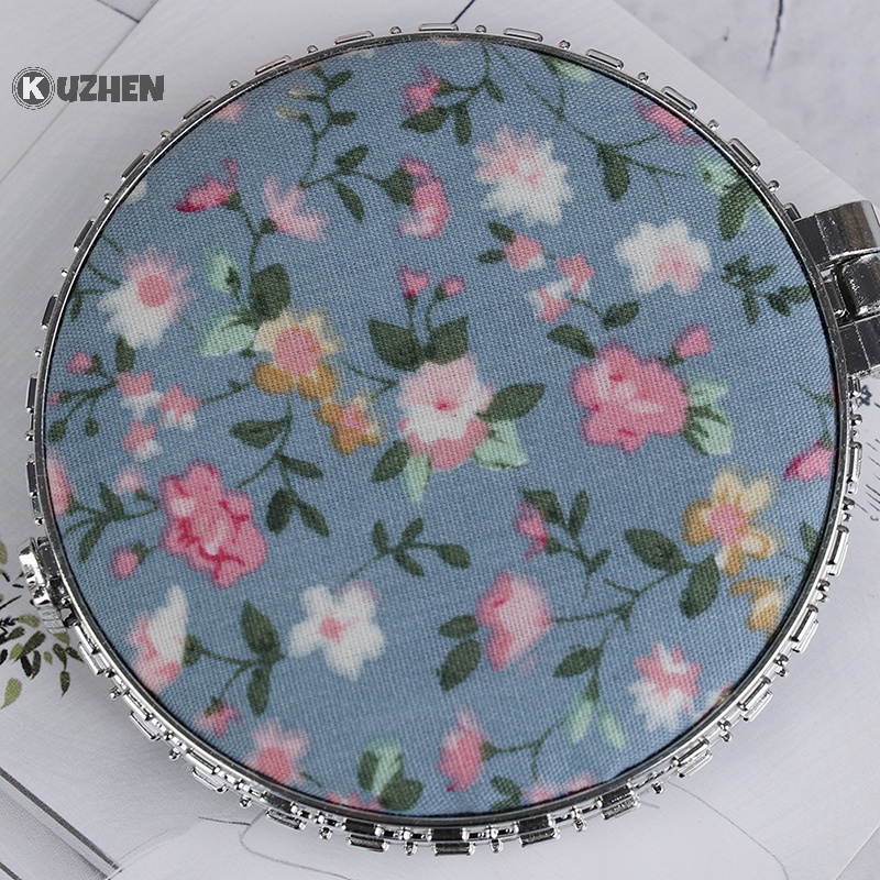 1 Gương Trang Điểm Hai Mặt mini Dạng Gập Phong Cách vintage Cho Nữ