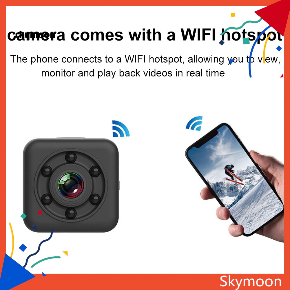 Máy Quay Mini SQ29 Kết Nối WiFi An Toàn Chống Nước Có Thể Nhìn Đêm