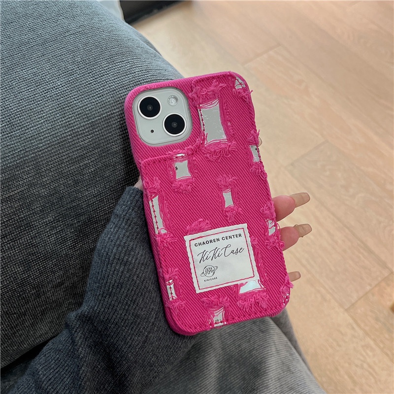 Hoạt Hình Ốp Điện Thoại denim Tráng Gương iphone15 15pro 15promax 14promax 14 14pro 13 13pro 13promax 12 12promax 12pro 11