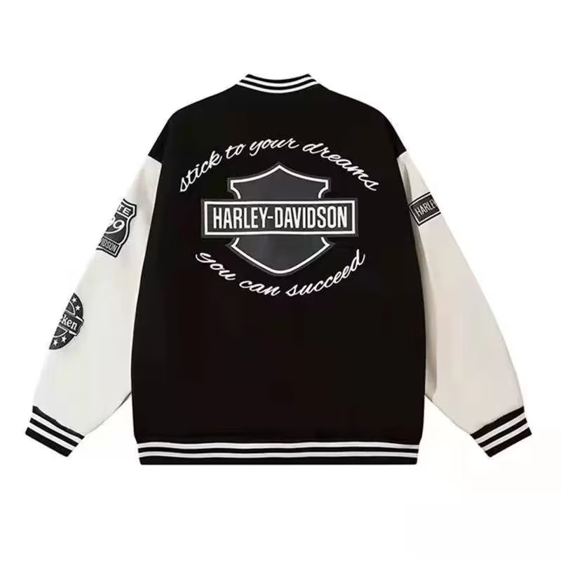 Áo Khoác Bóng Chày oversize Phong Cách Đường Phố Mỹ Cá Tính Cho Nam