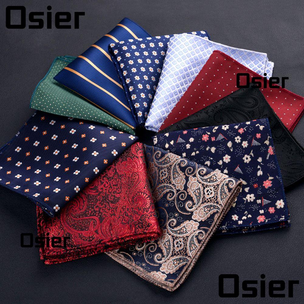 Osier1 Khăn Tay Satin Họa Tiết Paisley Giản Dị Dành Cho Nam