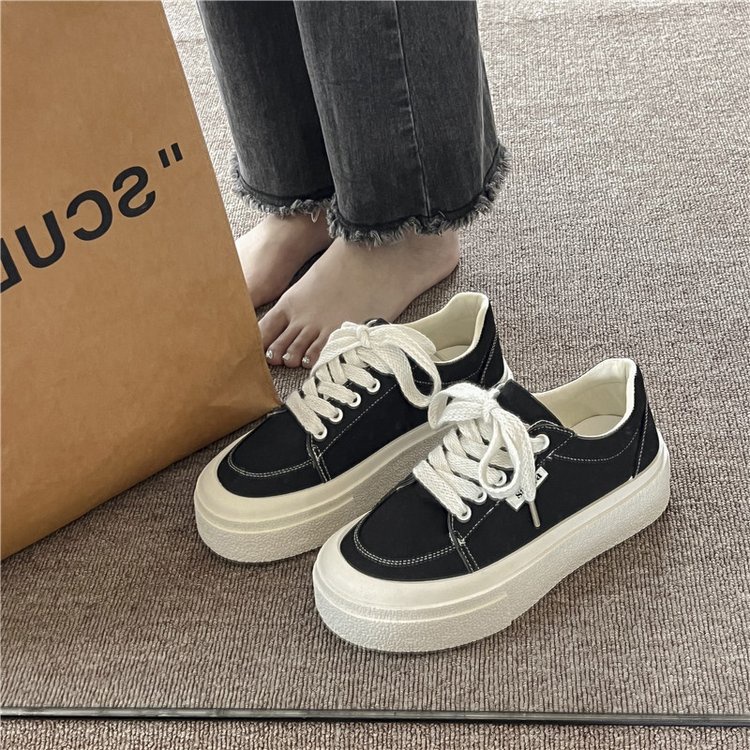 Giày Thể Thao Vải Bạt Thời Trang Hàn Cho Nữ