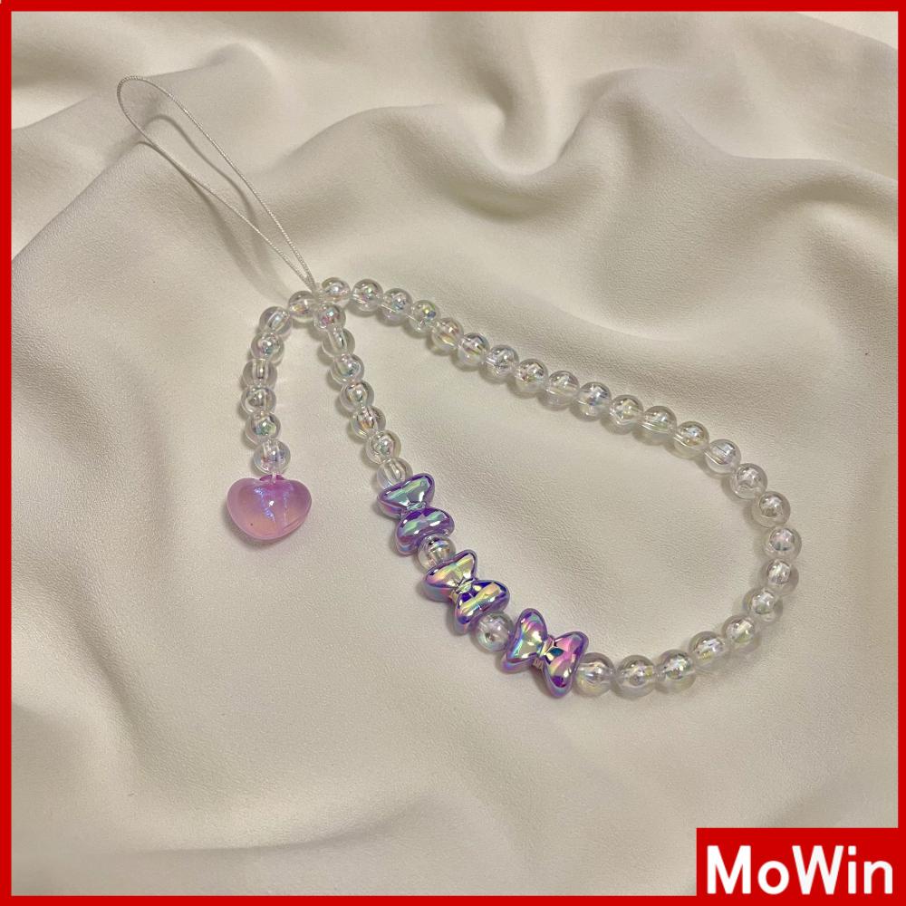 Ốp Lưng Điện Thoại Dây Vòng Tay Hạt Màu Đẹp Nhiều Kiểu Dáng Mặt Cười Hạt Tình Yêu Tương Thích Với iPhone Màu Sắc