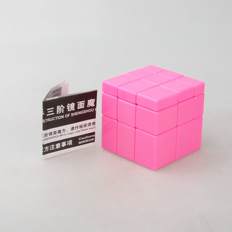 Khối Rubik 3 X3 3x3 Mặt Gương Màu Hồng